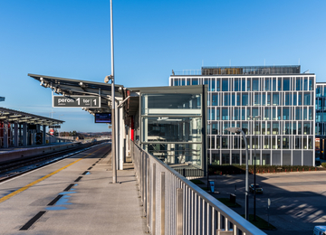 The cornerstone was laid under the Airport City Gdańsk Alpha building