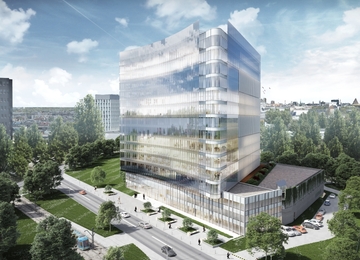 Carbon Tower rising in Wrocław
