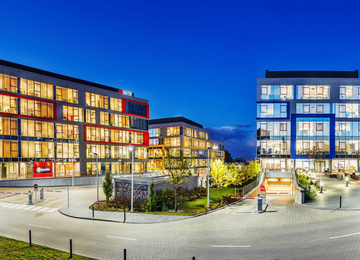 New reception of the C2 CUBE Office Park office building in Gdańsk