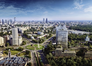 News from the construction of the greenest office campus in Warsaw Forest.