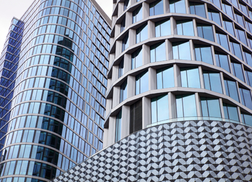 Two towers in Katowice