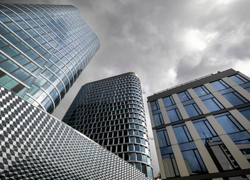Two towers in Katowice