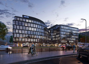 Underground construction of Infinity office building is completed