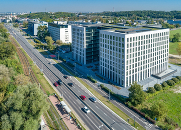 A topping-out ceremony has been held on one of Cracow’s largest office buildings