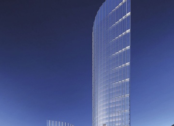 Topping out on Mennica Legacy Tower