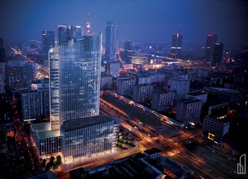 Topping out on Mennica Legacy Tower