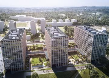 Podium Park B is one of the most ecological office buildings in Poland