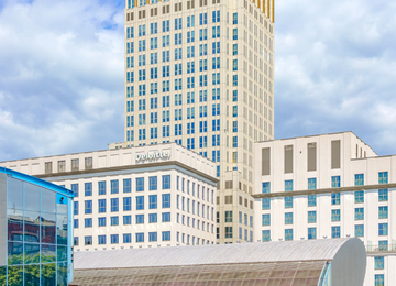 Unity Centre at the finish line