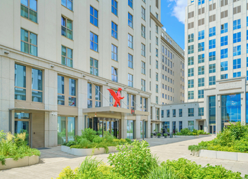 Unity Centre at the finish line