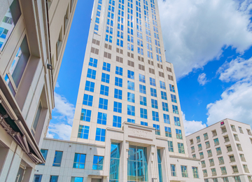 Unity Centre at the finish line