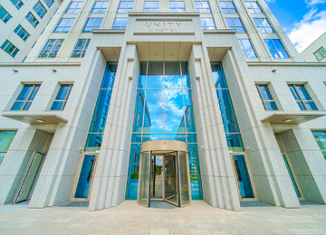 Unity Centre at the finish line