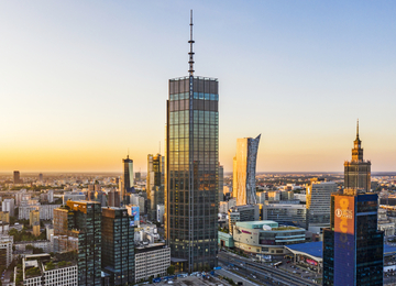 Varso Tower - the tallest building in the European Union
