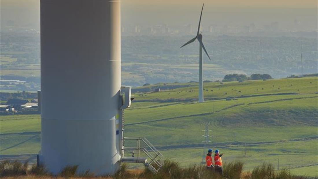 Lakeside construction now fully powered by wind energy