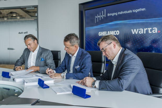 From the left - Jeroen van der Toolen (Ghelamco), Jarosław Parkot (Warta), Grzegorz Bielec (Warta)